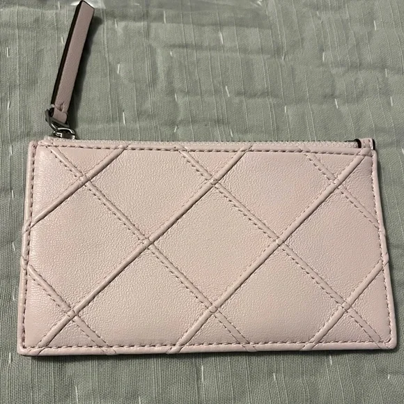 Tory Burch Fleming Cardholder in Soft Pink - Picture 1 of 12